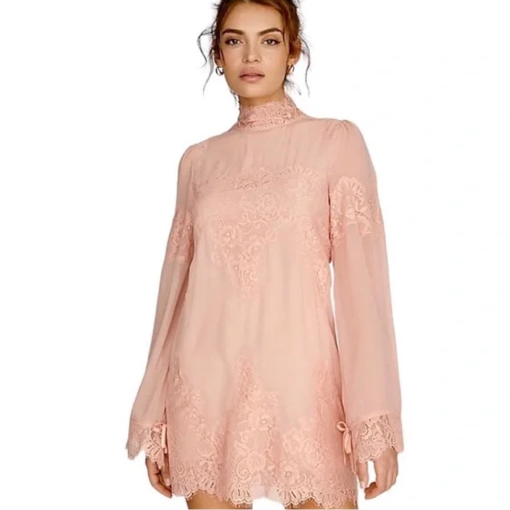 We are Hah Pink Lace Dress